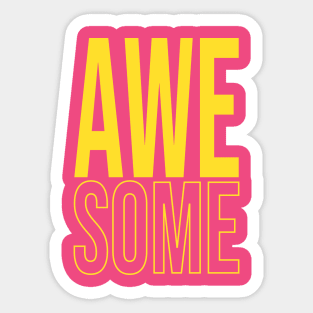 Awesome, Cute Golden Sticker